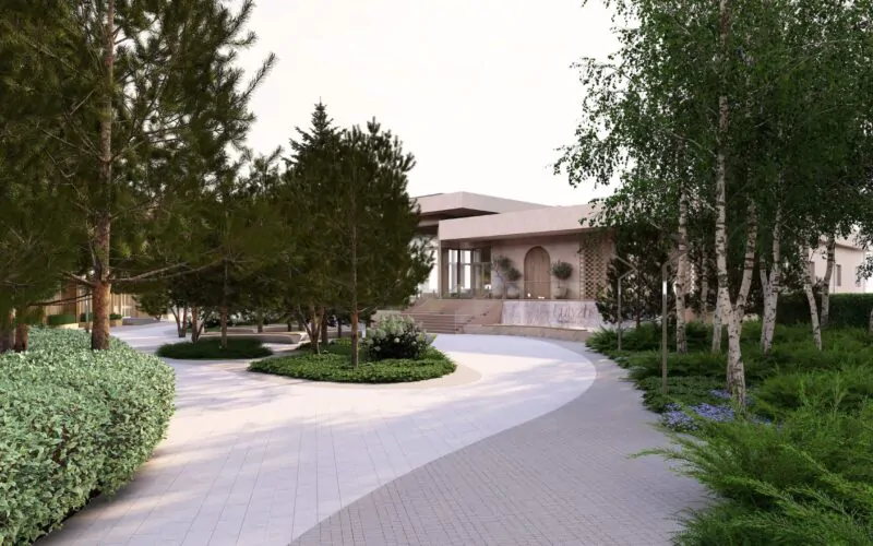 Проєкт благоустрою та озеленення території WELLNESS & SPA Lyutyzh 19