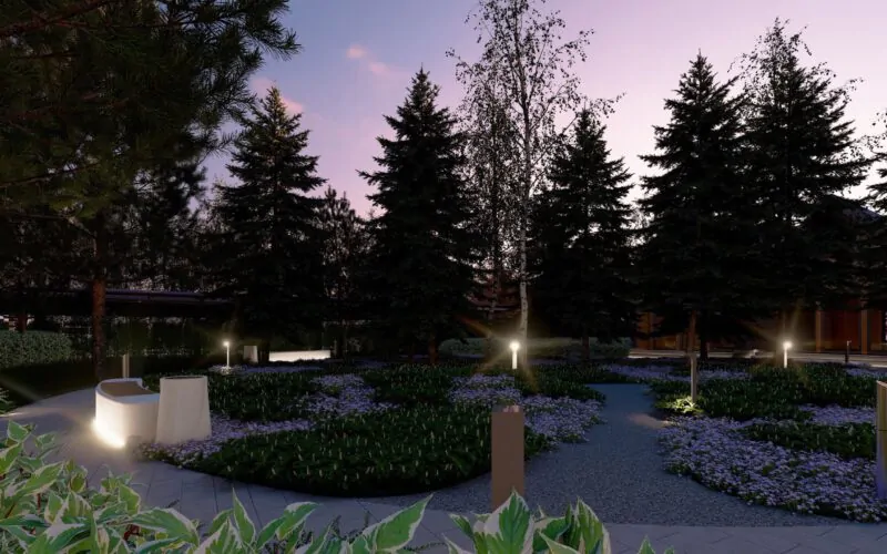 Проєкт благоустрою та озеленення території WELLNESS & SPA Lyutyzh 25